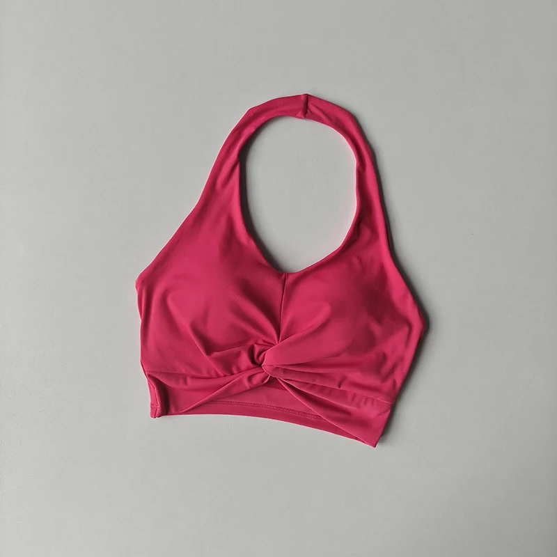 Neckhalter-Sportunterwäsche, Beauty-Back, integrierte Yoga-Weste für Frauen, geeignet für Training, Fitness, stoßfester Pilates-Lauf-BH – Detail 7