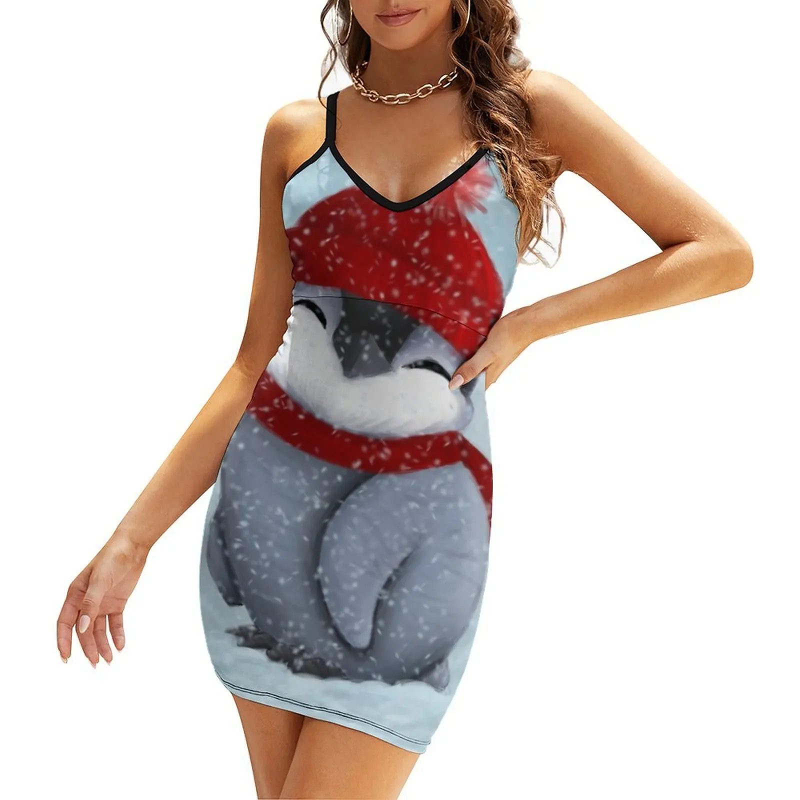 

Baby penguin Sling Dress dress women summer Woman clothes women formal occasion dresses dresses korean style
