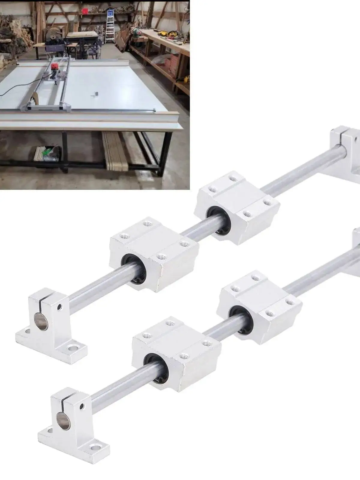 set-di-2-cuscinetti-lineari-con-binario-e-albero-kit-ricambi-cnc-per-accessori-borsa-senza-marchio-registrato-anno-e-stagione-non-specificati