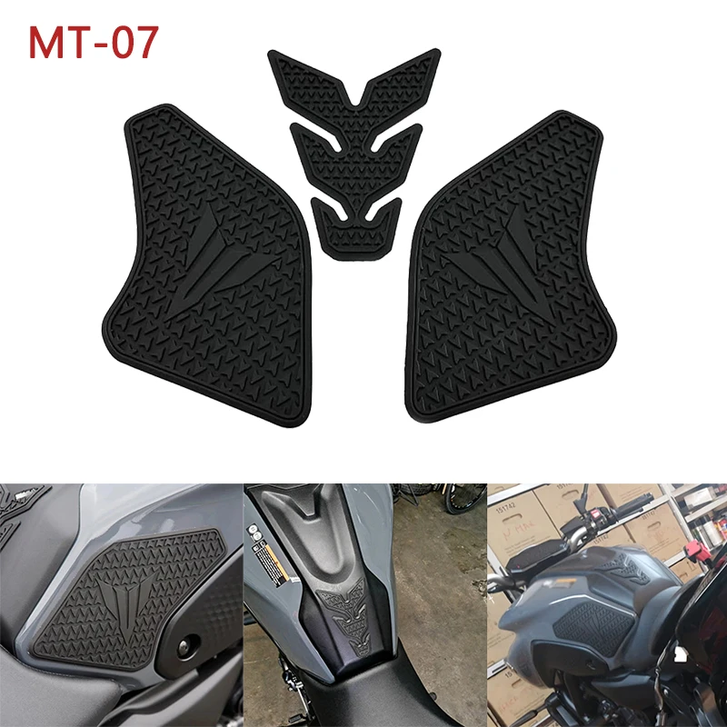 แผ่นกันรอยถังน้ำมันด้านข้างรถมอเตอร์ไซค์ สำหรับ YAMAHA MT07 MT-07 MT 07 2021 2022 2023