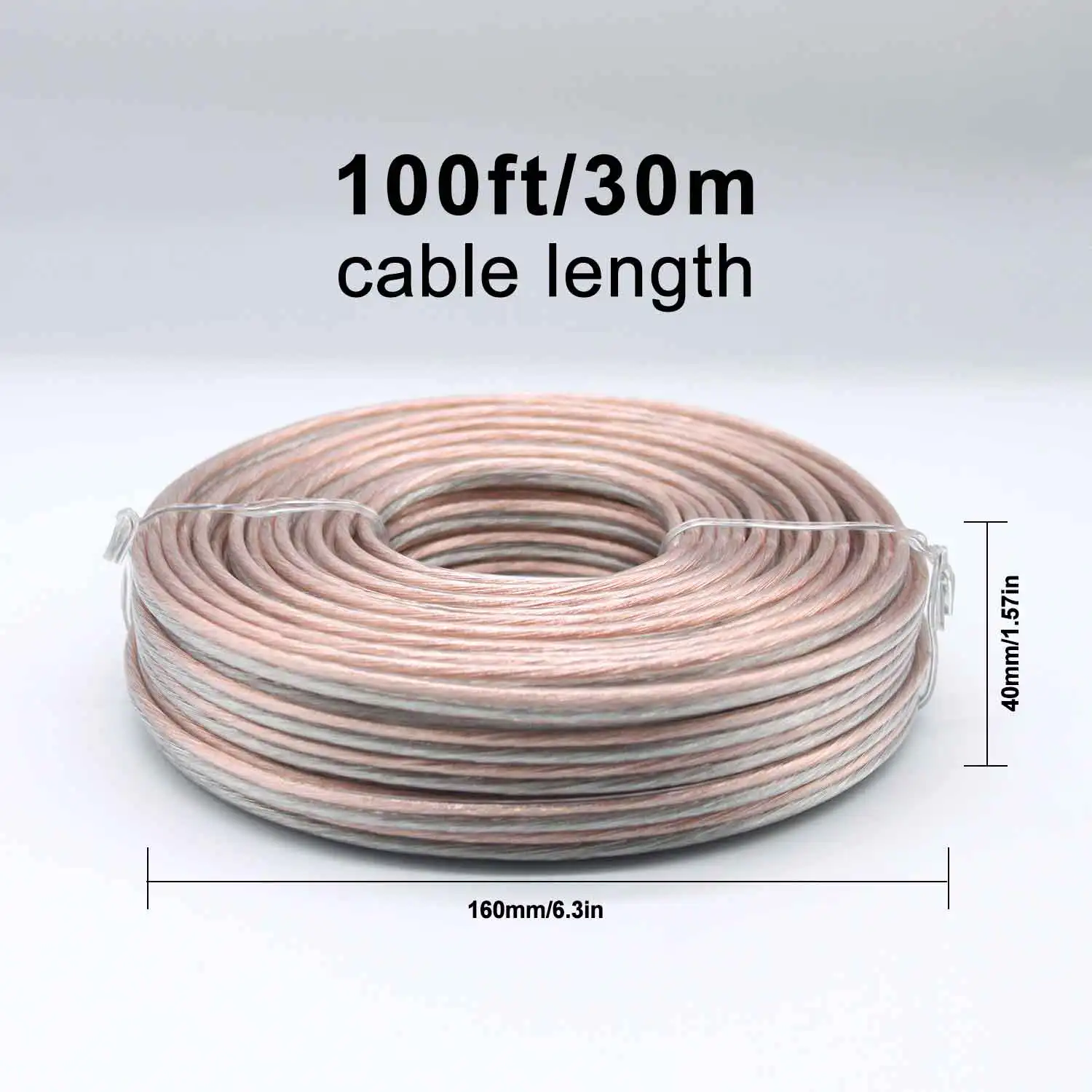 16AWG Speaker Wire Cable Dual Conductor Audio Cable for Stereo Home Theater Radio 50FT/100FT