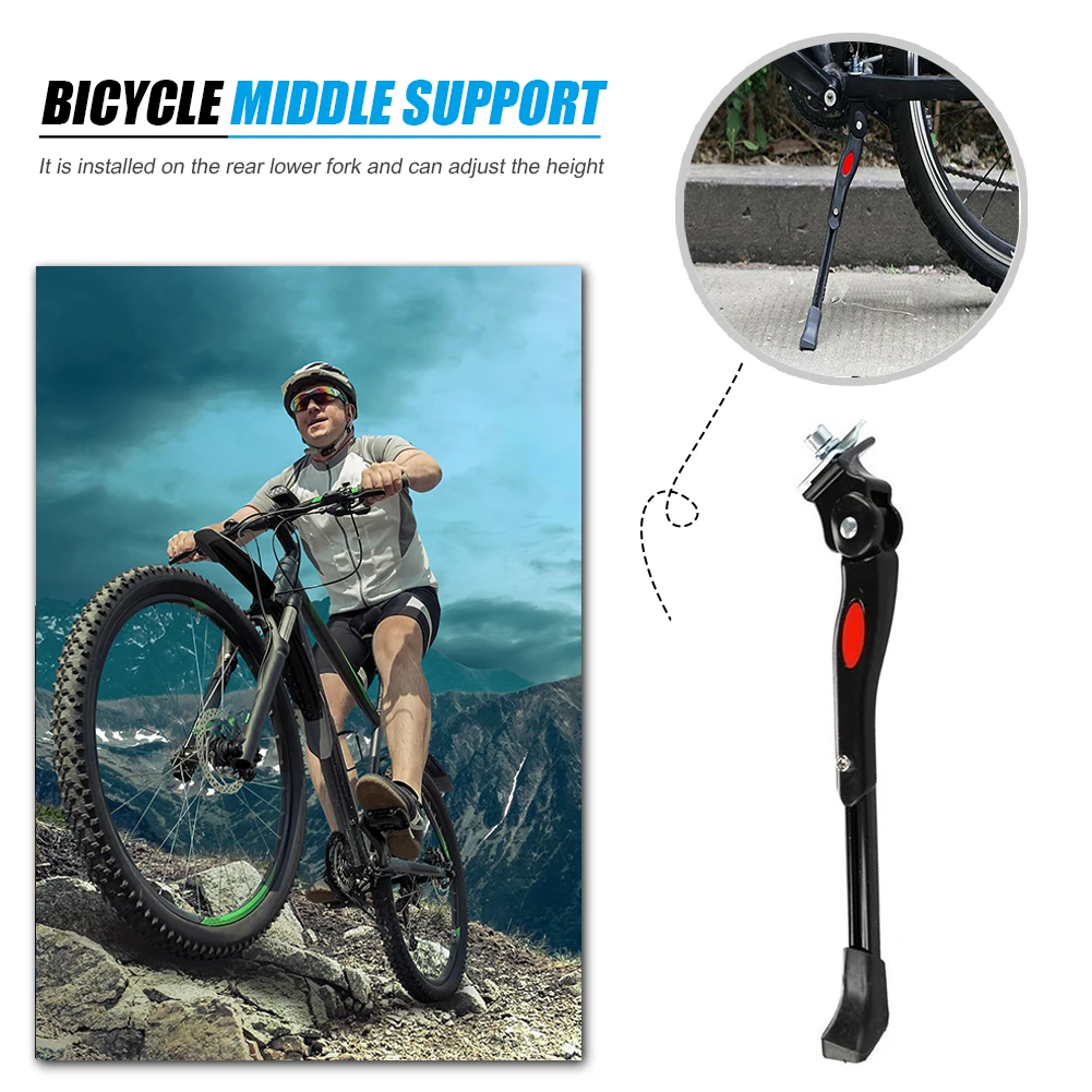 

Parking Support Stand Adjustable Kickstand Biking Portable MTB Road Bicycle Side Aluminum Alloy Cycling Parts