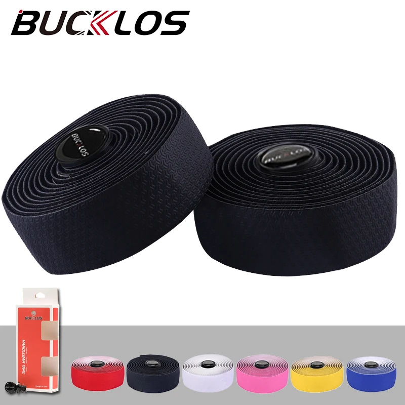 BUCKLOS Handlebar Tape Cork Shock Absorbing Gravel Road Bike Damping Wrap Belt Non-Slip Bicycle Bar Tape Cycling Parts