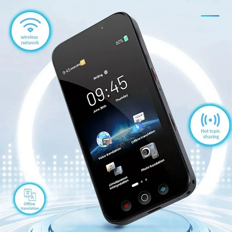 D8 penerjemah cerdas Offline 18 bahasa, perangkat translasi suara AI translasi foto Online 144 bahasa-WMAN