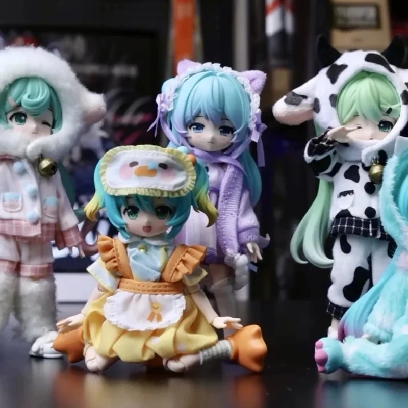 New In Stock Blokees Hatsune Miku Daalamode Series Action Figure Fluffy Sweet Dream Collectible Model Decoration Display Gift