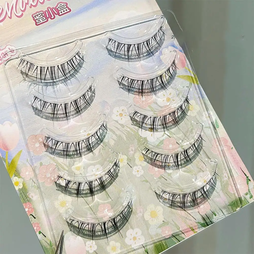 

New Comic Elf Shape Eyelashes Extensions Spire Shaped Bloom Eye Lashes Natural Soft DIY Premade Fan Lash Extensions