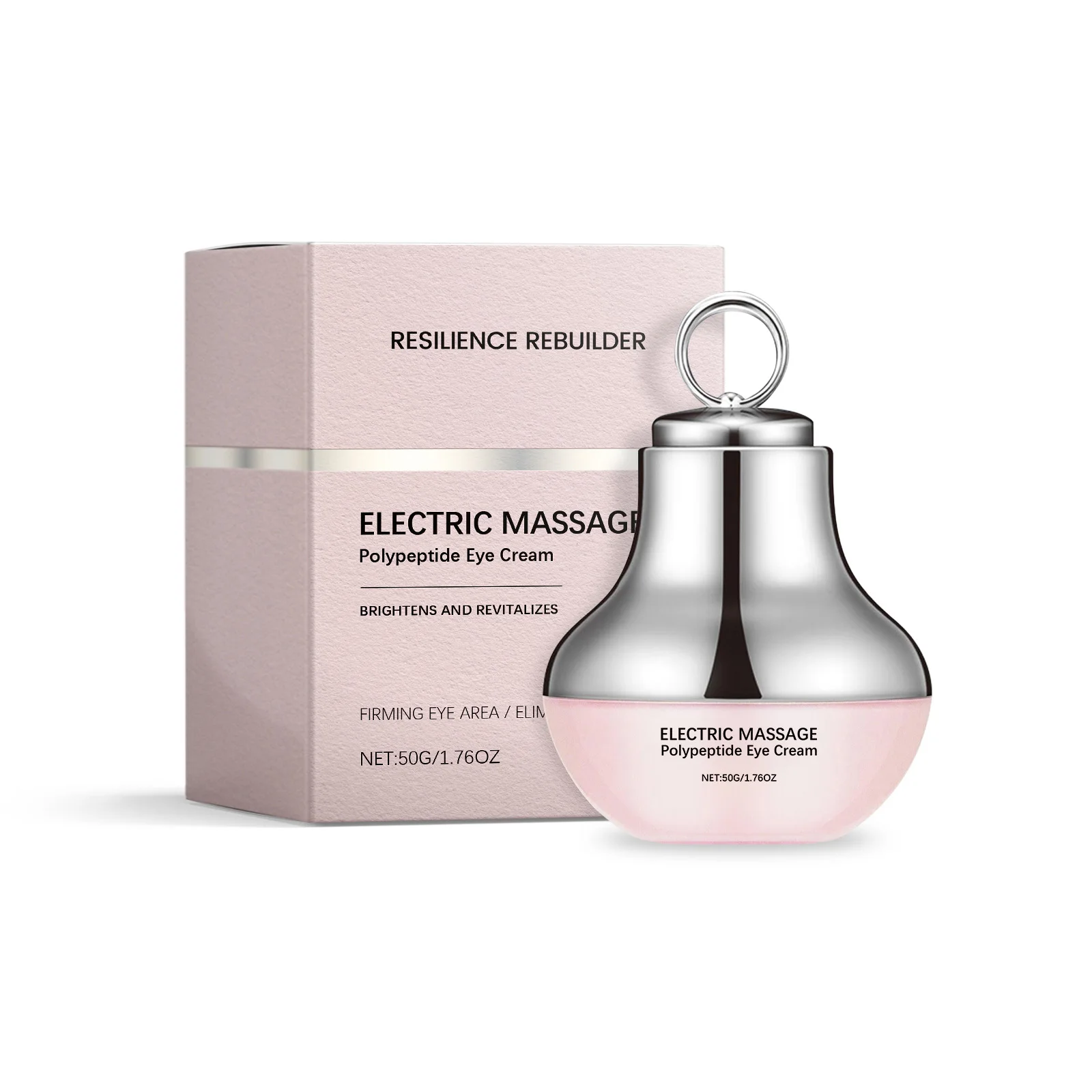 Polypeptide Eye Cream Electric Massage Eye Cream Lightening Dark Circles Puffiness Remove Eye Bags Brighten Eye Skin Care 50g