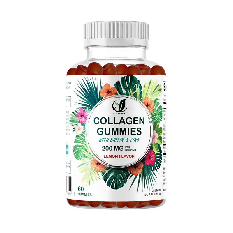 

Витаминные жевательные конфеты с гидролизованным коллагеном, содержащие витамин С и цинк, 60 штук.