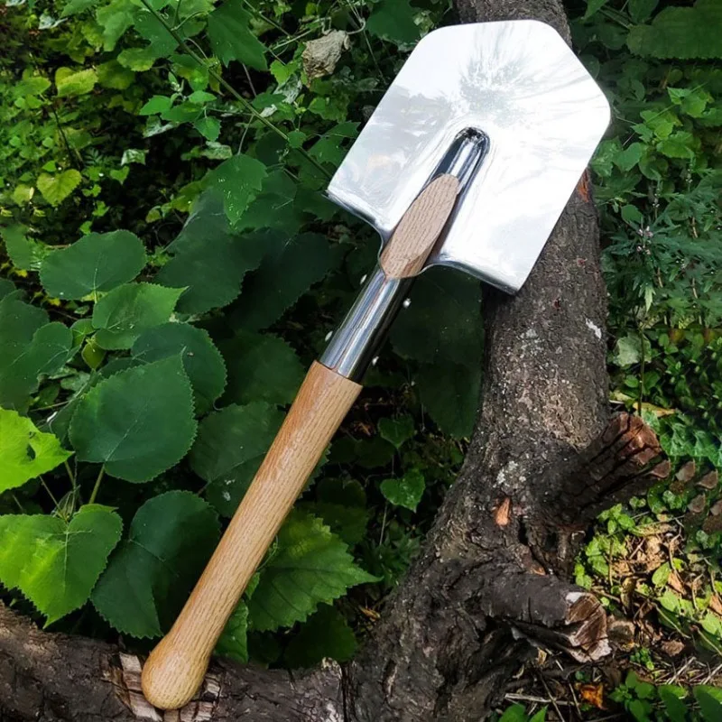 

Stainless Steel Camping Shovel Outdoor Lightweight Hiking Fishing Sturdy Durable Shoves Portable Camping Metal Outdoor Tools