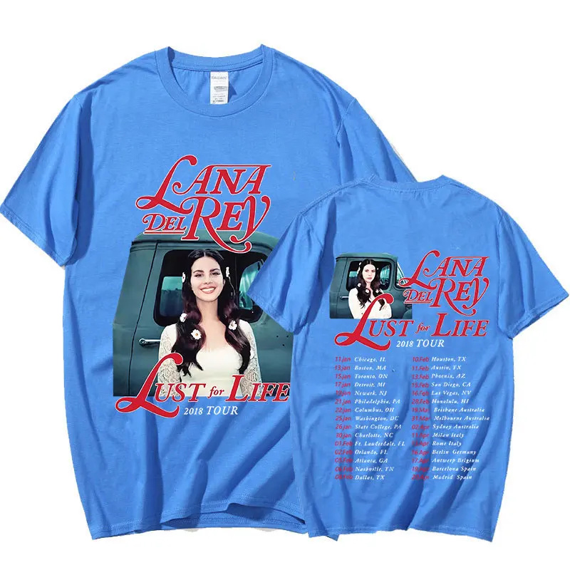 Singer Lana Del Rey Vintage T Shirt Lust for Life Tour Music Album