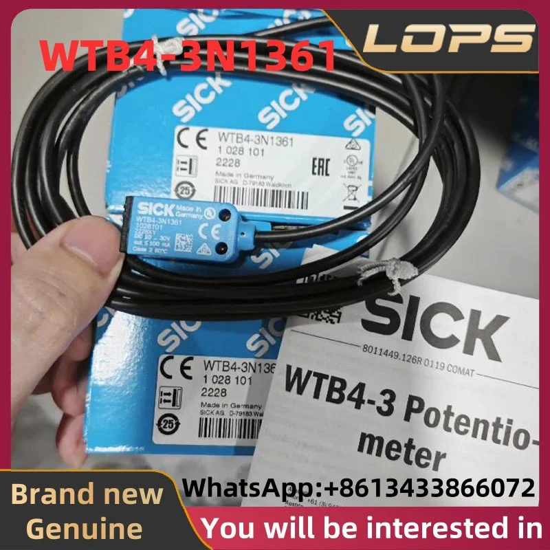 

WTB4-3N1361 Совершенно новый оригинальный датчик фотоэлектрического переключателя SICK, большое количество на складе, добро пожаловать на консультацию