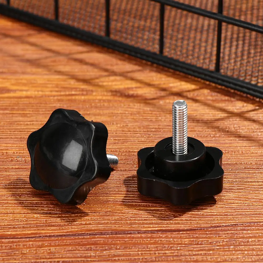 4PCS Machinery Latche Threaded M6 M8 Star Knobs Grips Carbon Steel Star Shaped Head Knob Thumb Screw