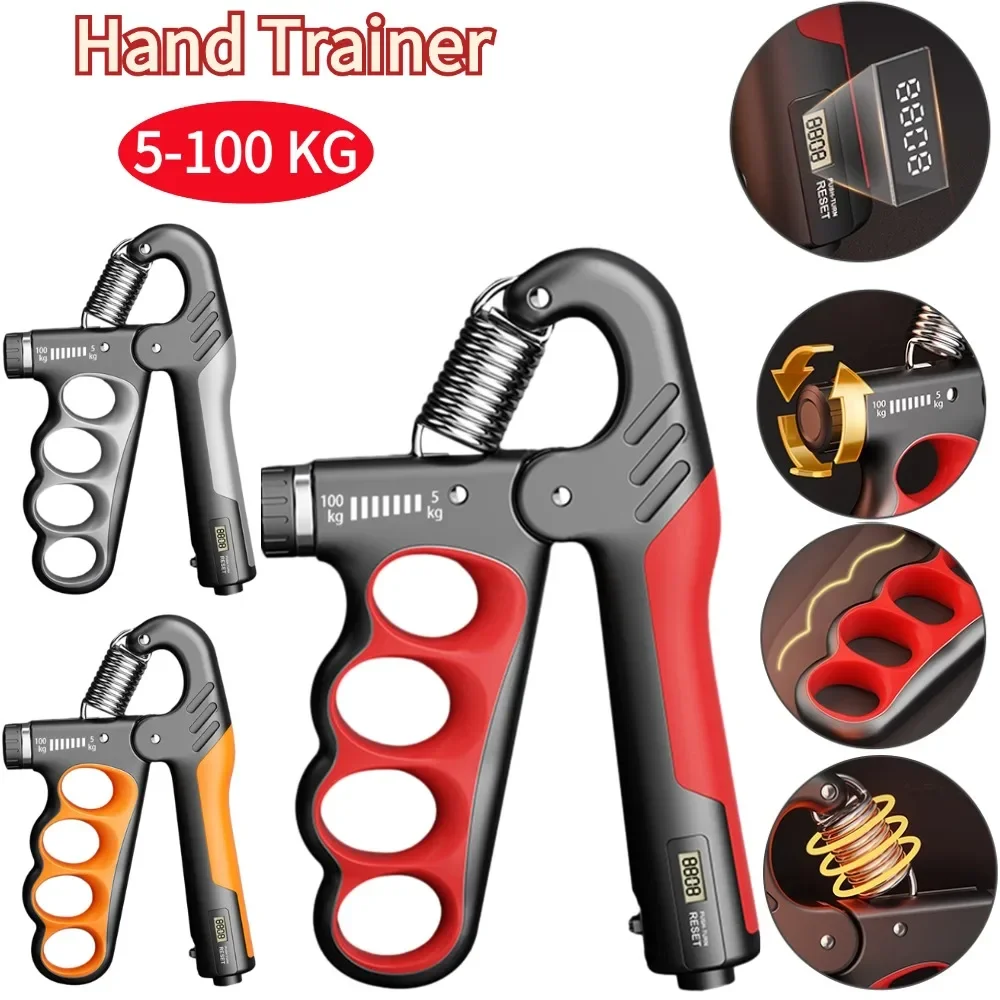 تعزيز قبضة اليد 5-100 كجم المعصم المتوسع أداة تمرين الأصابع قابل للتعديل المقاومة لاستعادة عضلات الساعد Fitne GymTraining #1