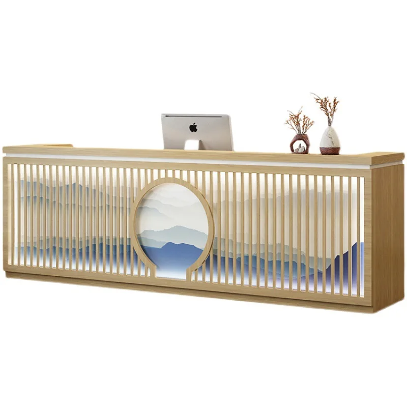 

Front desk, new Chinese style, style, cash register, reception desk