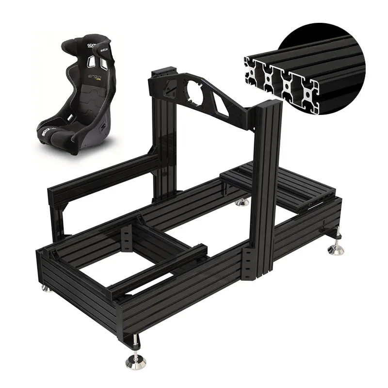 custom extruded aluminum frame complete sim racing driving emulator cockpit and complete accessories for sale