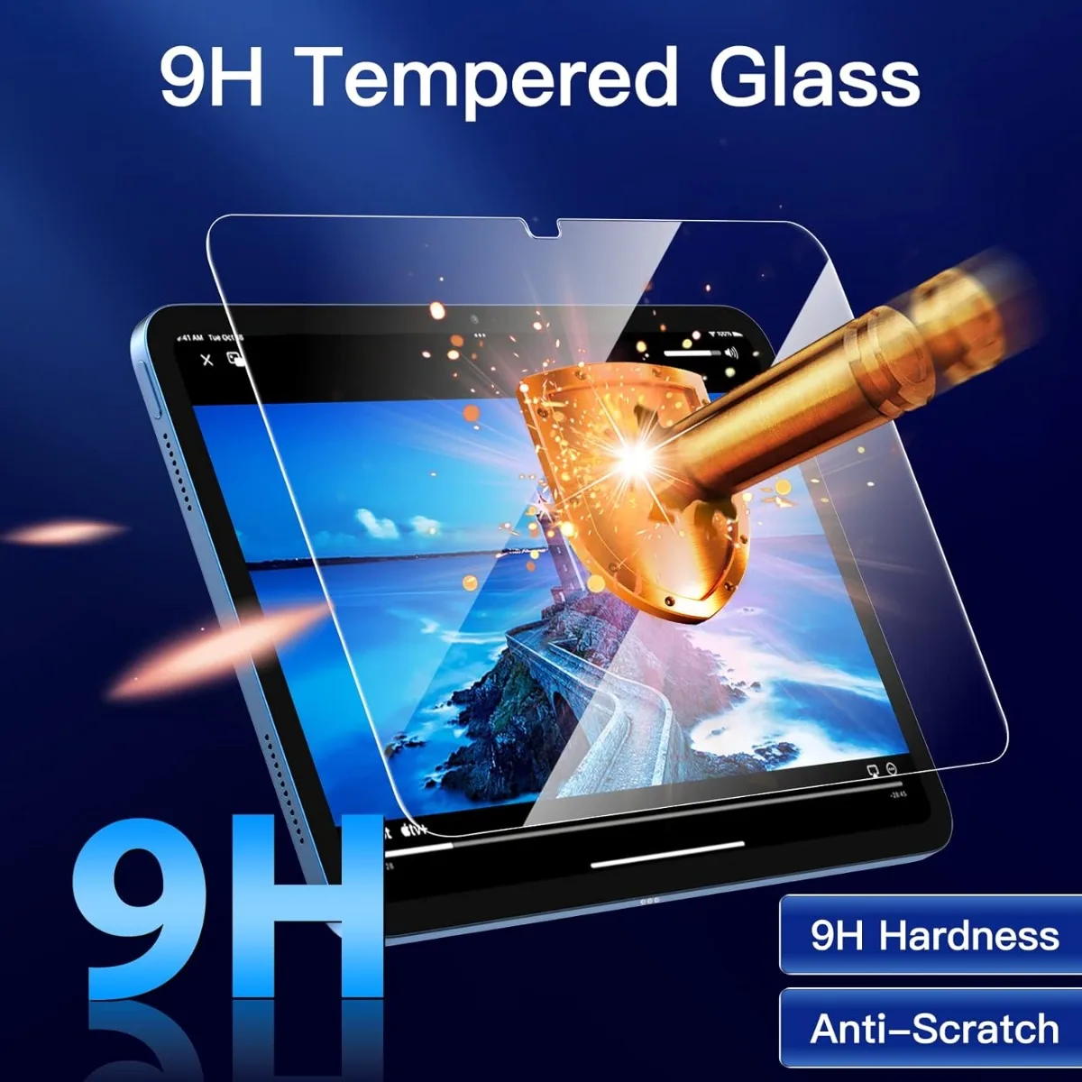 

Защитная пленка для экрана iPad (A16) 11-го/10-го поколения (2025/2022), пленка из закаленного стекла 9H, HD Clear, 2 шт.