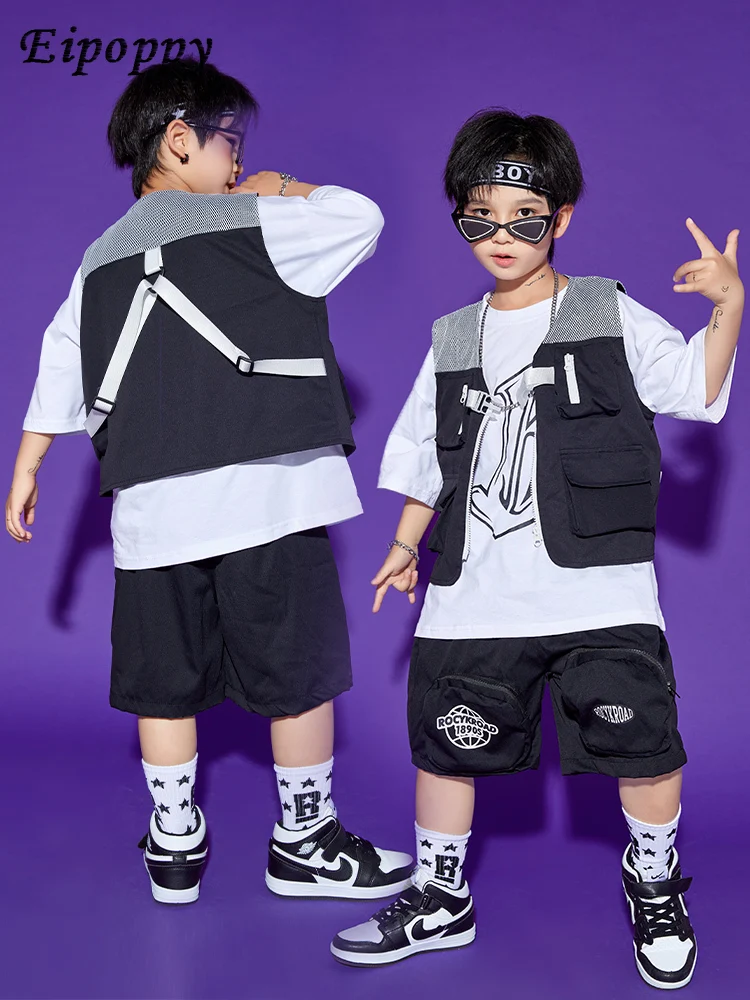 بدلة هيب هوب للأطفال ، ملابس عمل للأولاد والبنات ، سترة ماركة عصرية