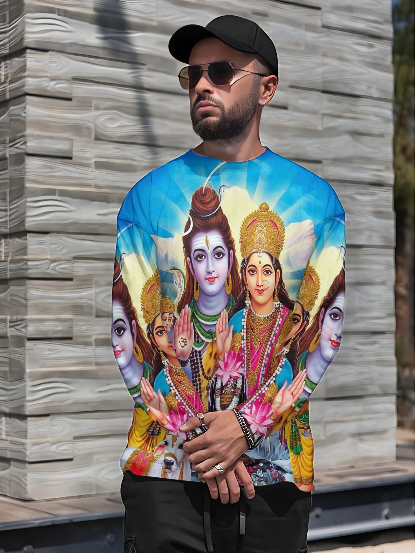 Autumn Sweatshirt Hindu God Lord Shiva Graphics Printed Sportshirt Men Women Long Sleeve Jogging Casual Tracksuit Male Tops