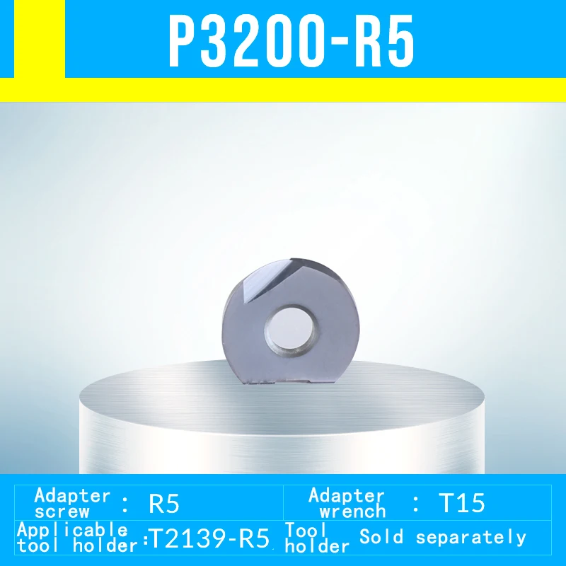 1PC High Quality P3200 Milling Inserts Ball Blade For T2139 Ball Head Insert R4 R5 R6 R8 R10 R12.5 Carbide Insert