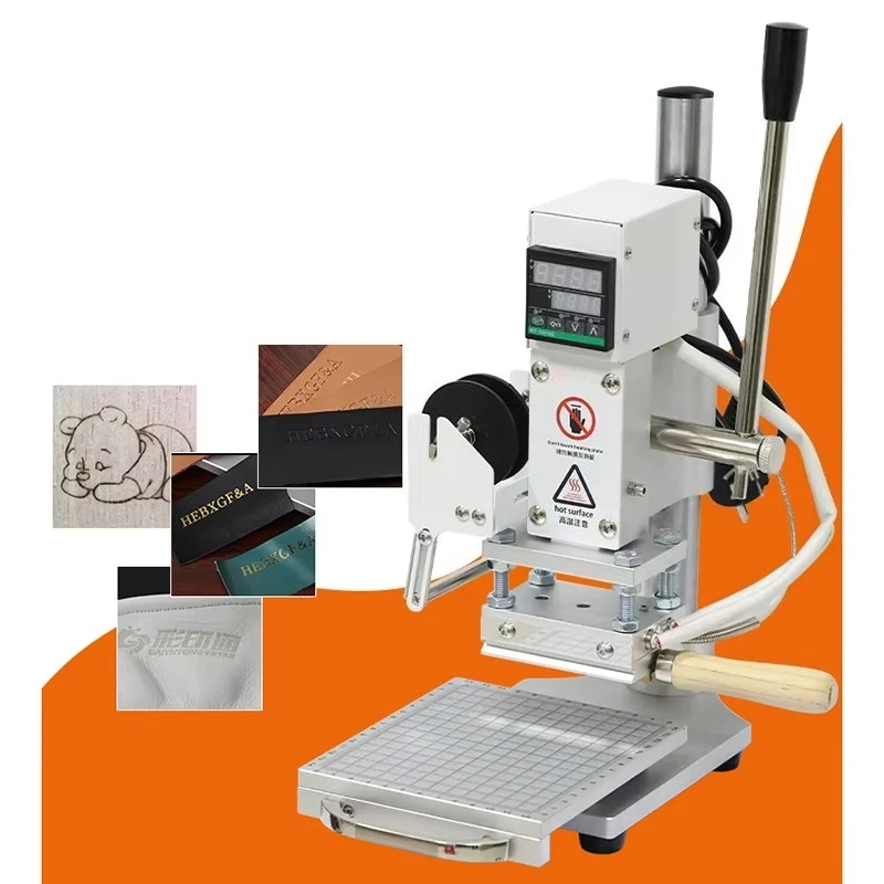 Digital Leather Logo Hot Stamping Machine – Gold & Silver Foil Embossing Equipment with T-Slot Table