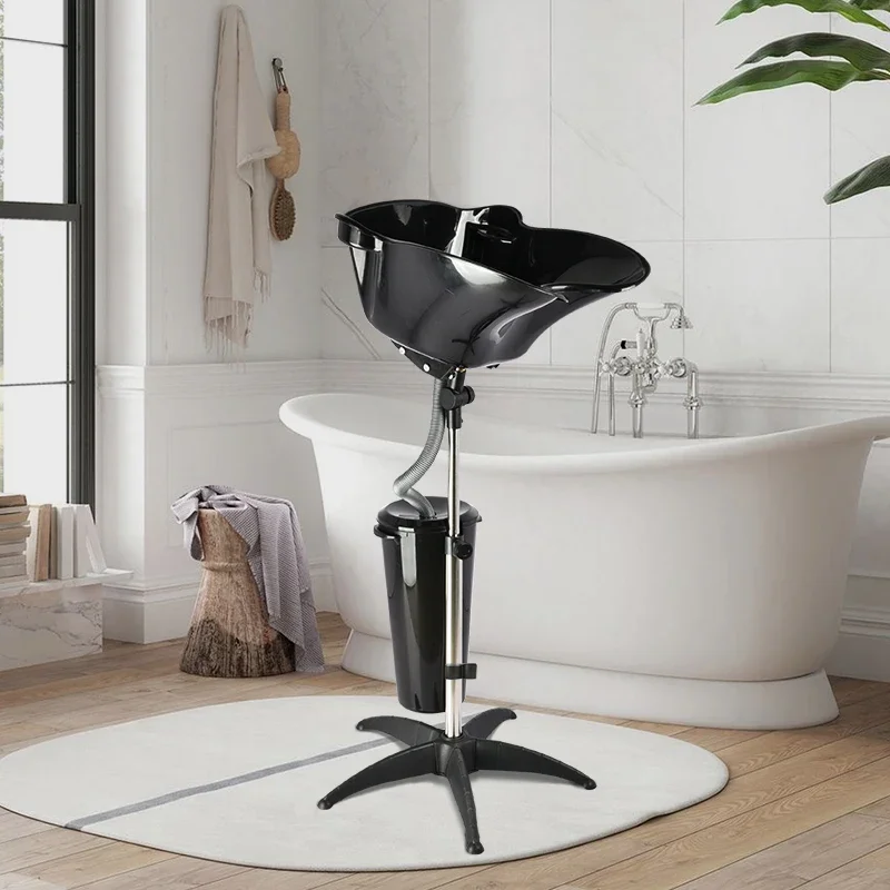 Adjustable Plastic Hair Salon Shampoo Basin Hair Washing Furniture Chair for Hairdressing for Bathroom Hotel Workshop School