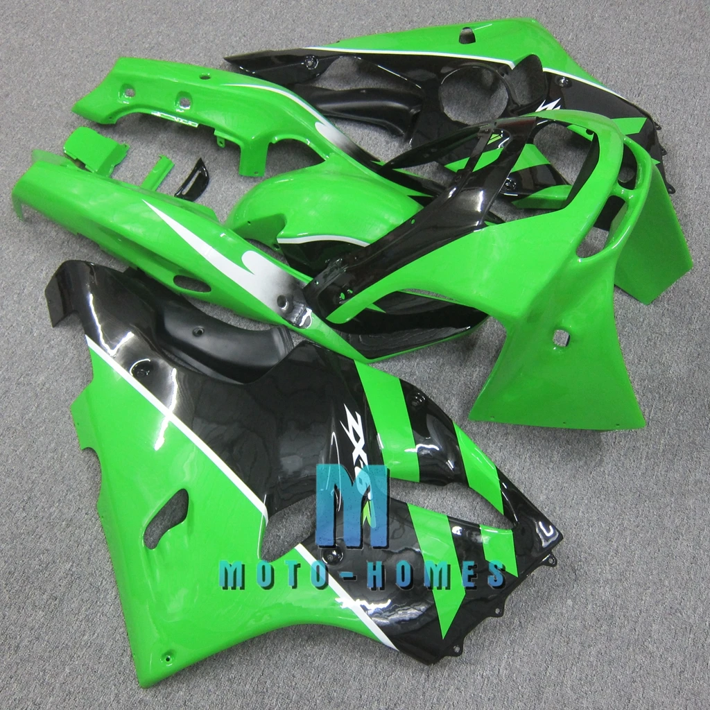 Road/Circuit Fairings Kit for Kawasaki Ninja ZX6R 1994 1995 1996 1997 94 95 96 High Quality Body Rebuild Fairing Set Black Green