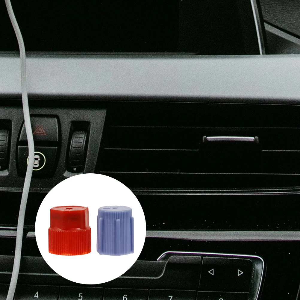 

20pcs Air Conditioning Repair Parts Port Caps Valve Core for Cars Sealants ABS Plastic Charging Wide Compatibility for Cars