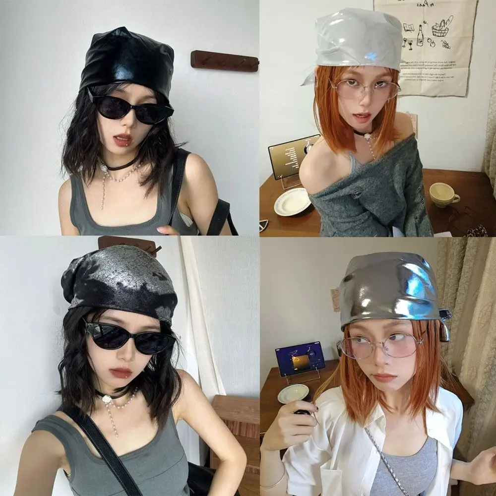

New Polyester Headscarf Hat Versatile Retro Wrap Scarf Y2K Spicy Style Turban Women Girls