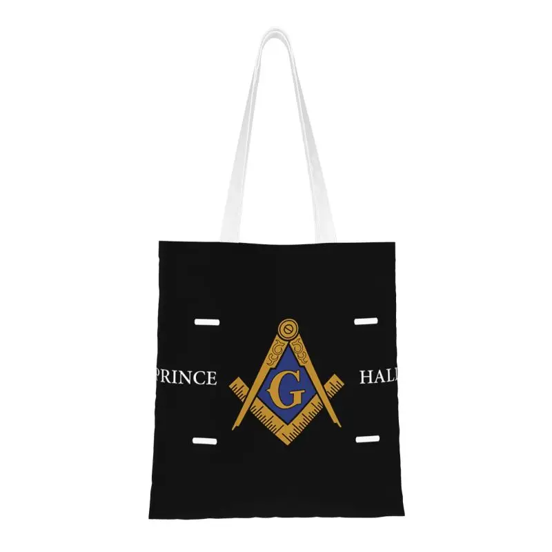 Anwei Prince Hall PHA Master Mason Masonic Groceries Shopping Tote Bag Freemasonry Symbols Canvas Shoulder Shopper Bags Handbag