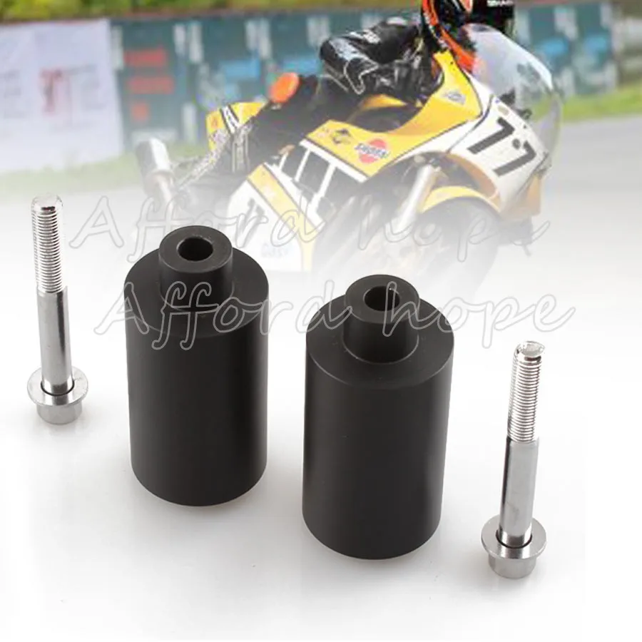 

1pair Black Motorcycle Frame Protector Parts No Cut Delrin Frame Slider Crash for Yamaha FZ1 2006-2011