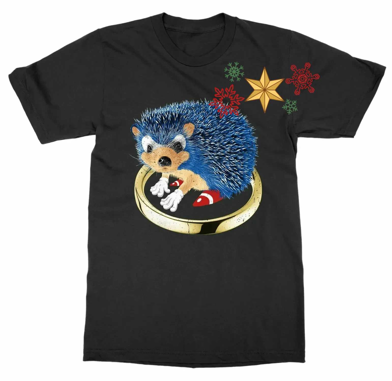 Porcupine Needle Animal Pet The Hedgehog T-Shirt 100% Cotton O-Neck Summer Short Sleeve Casual Mens T-shirt Size S-3XL