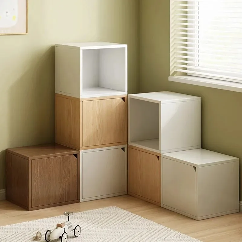 

Bookshelf Floor-to-ceiling shelf Free combination Lattice Office Small cabinet Storage storage cabinet Integrated living room