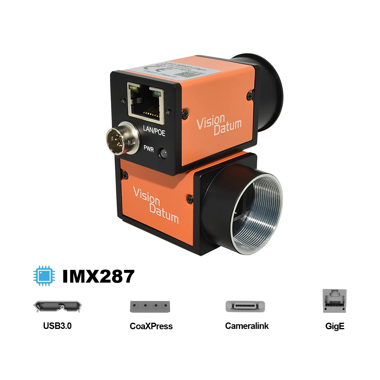 Industrial Camera 0.4mp Imx287 Usb 3.0 Cameralink Gige Cmos Machine Vision Camera With Data Cable Golf Simulator System
