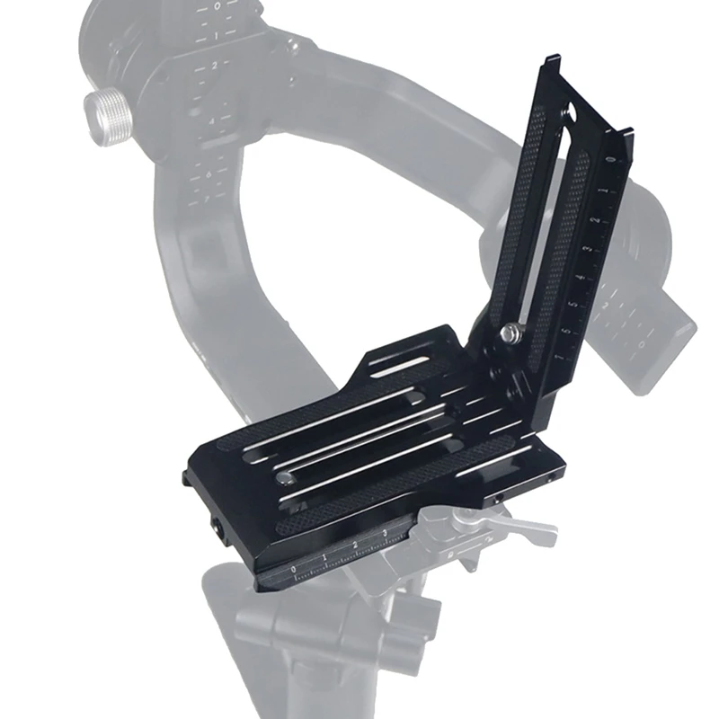 Braket RISE-L pelat vertikal pemegang dukungan rilis cepat Switchable untuk Zhiyun Weebill S VBS RSC2 RS2 Gimbal kamera Video