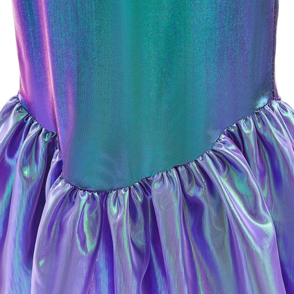 Mermaid Costume Ariel Cosplay Princess Dress Kids Birthday Gift Halloween Carnival Party Children Role Play Fancy Clothing 2-10Y