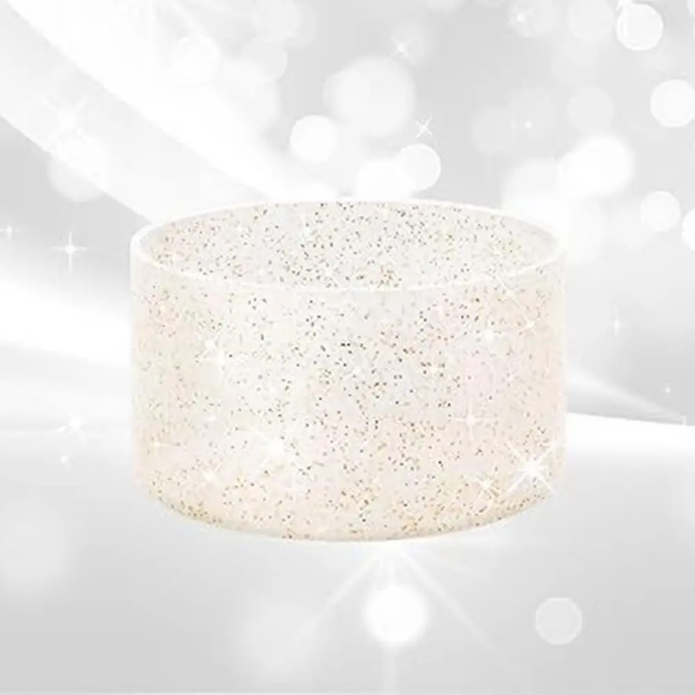 Sparkly Coffee Cup Holder Silicone Glitter Cup Sleeve Anti-slip Heat Insulation Cover Lightweight Water Bottle Pad for Tumbler