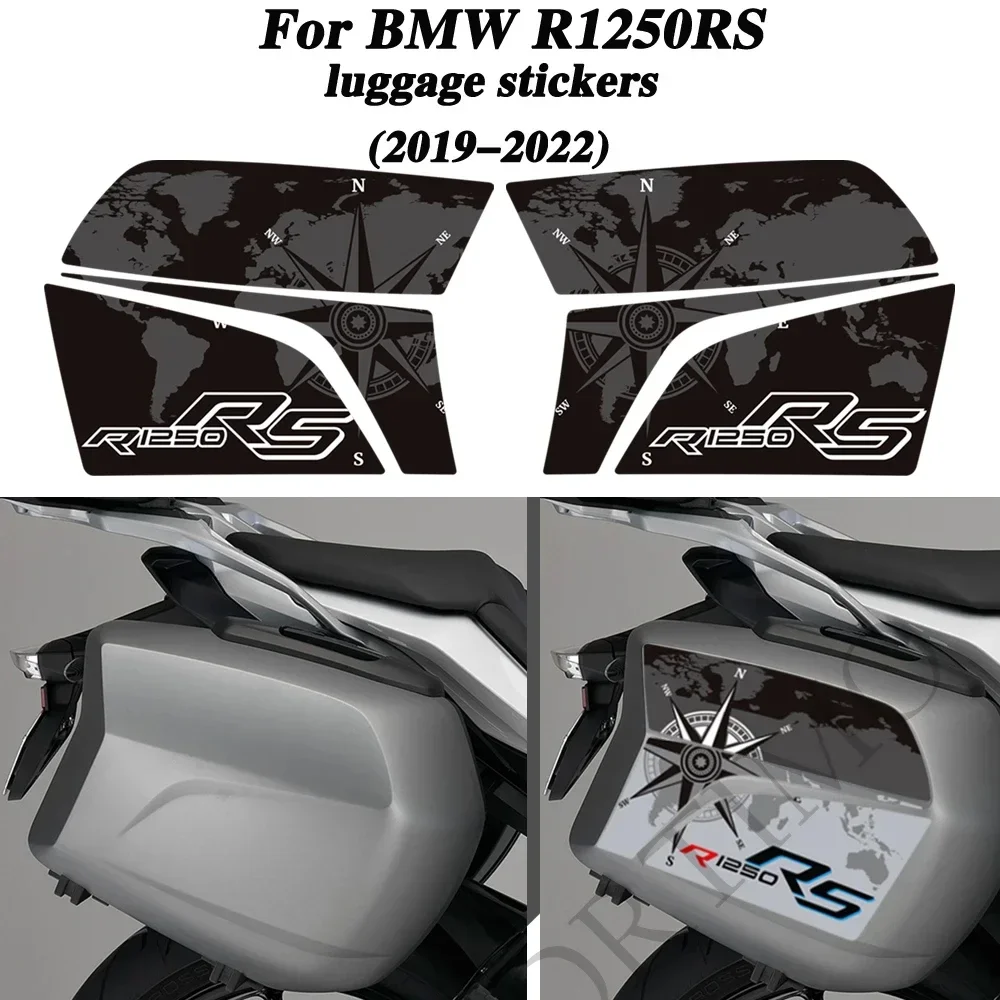 Autocollants de moto pour BMW, R1250RS, R 1250 RS, R1250, décalcomanies, carénage, garde-boue, coussretours précieux, protecteur, coffre, bagages, sacoches, étuis