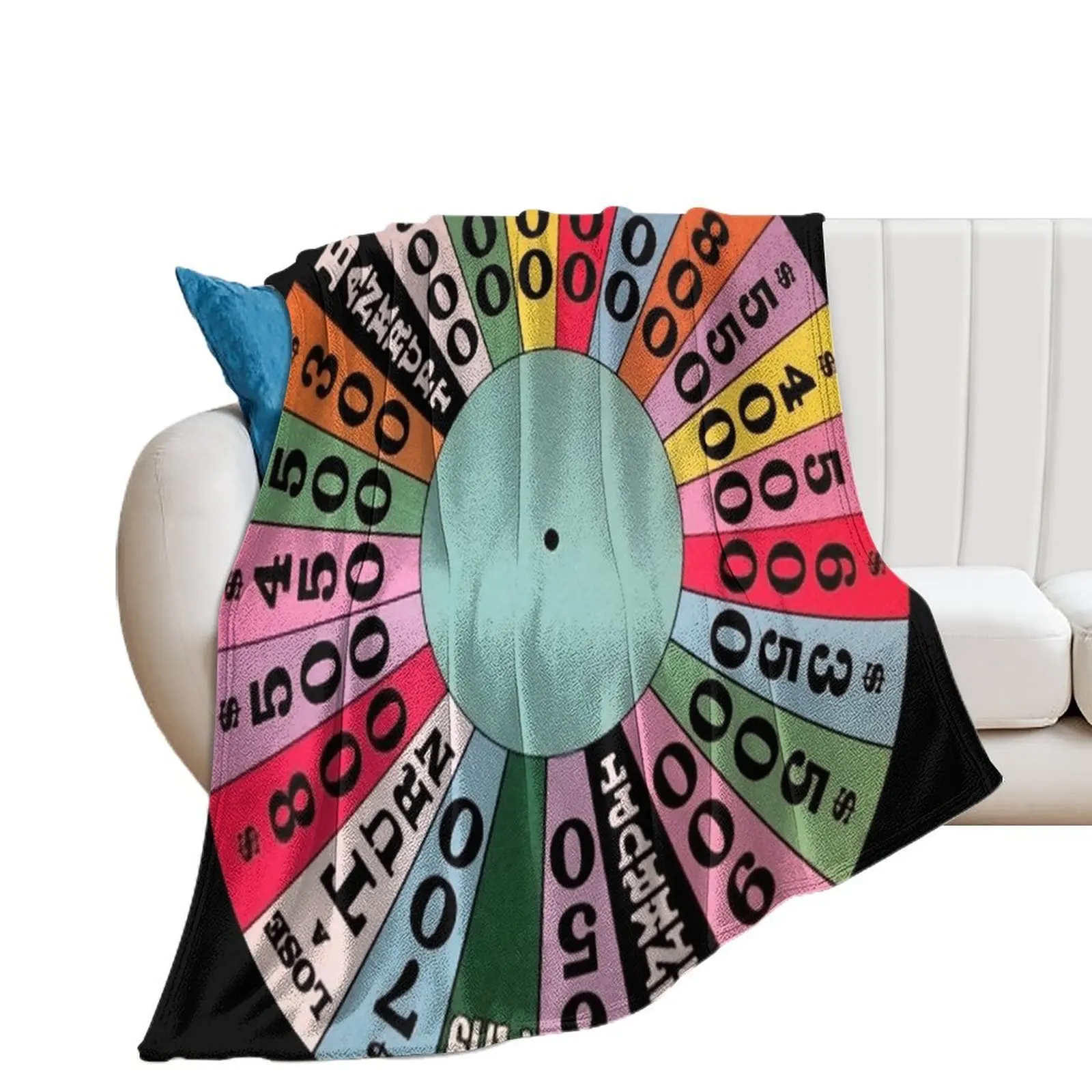 Wheel of Fortune carnival wheel (game show) Throw Blanket Plaid on the sofa Hair Soft Plush Plaid Nap Blankets