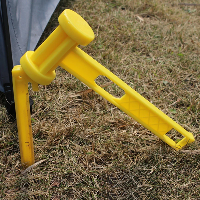 Outdoor Light Weight Hammer PE Solid Color Pulling Nail Hammer For Camping Portable Ceiling Tent Ground Nail Hammer Tools