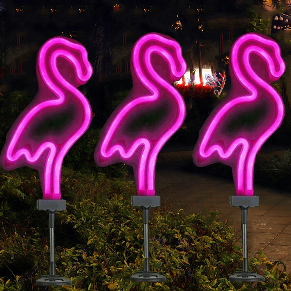 

Garden Lights Flamingo Shaped Waterproof Led Spotlights Outdoor Landscape Sturdy Luminous Light Lawn Backyard Pathway Floodlight