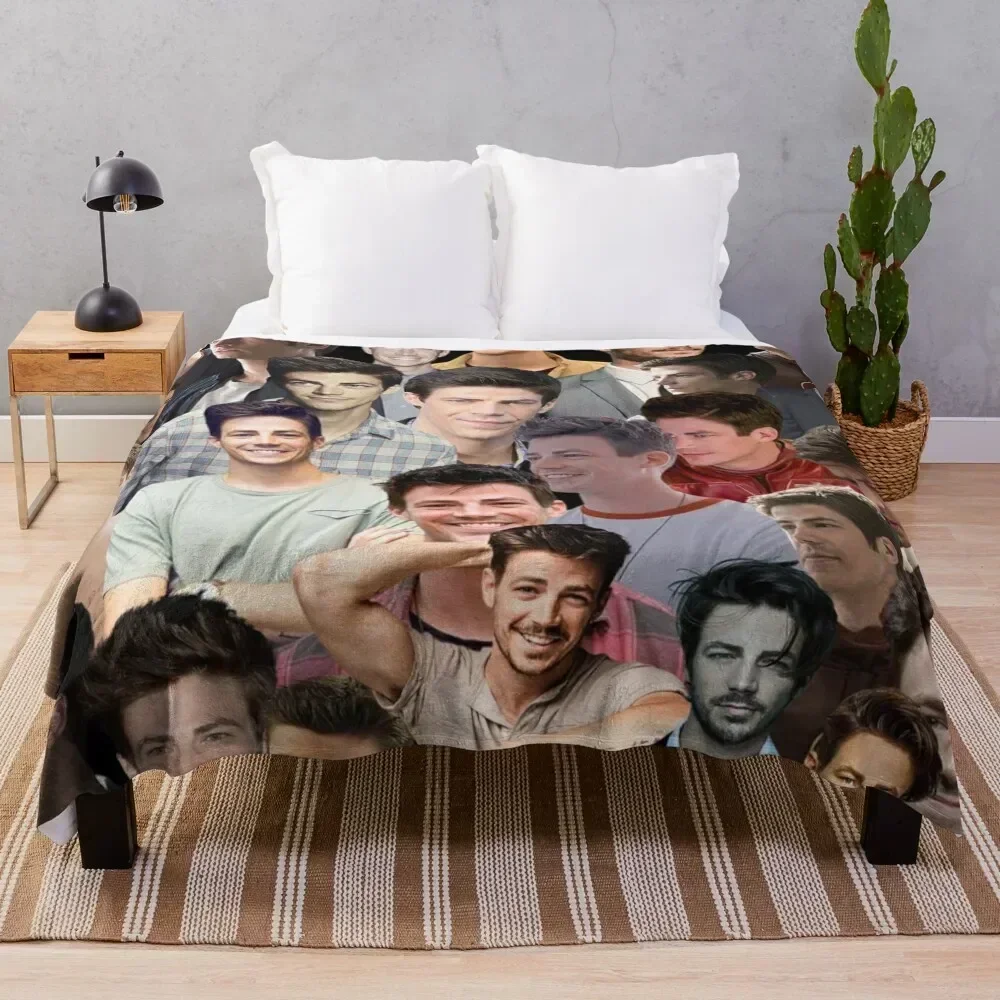 

grant gustin photo collage Throw Blanket Sofa Throw Luxury Throw Soft Beds for sofa Blankets