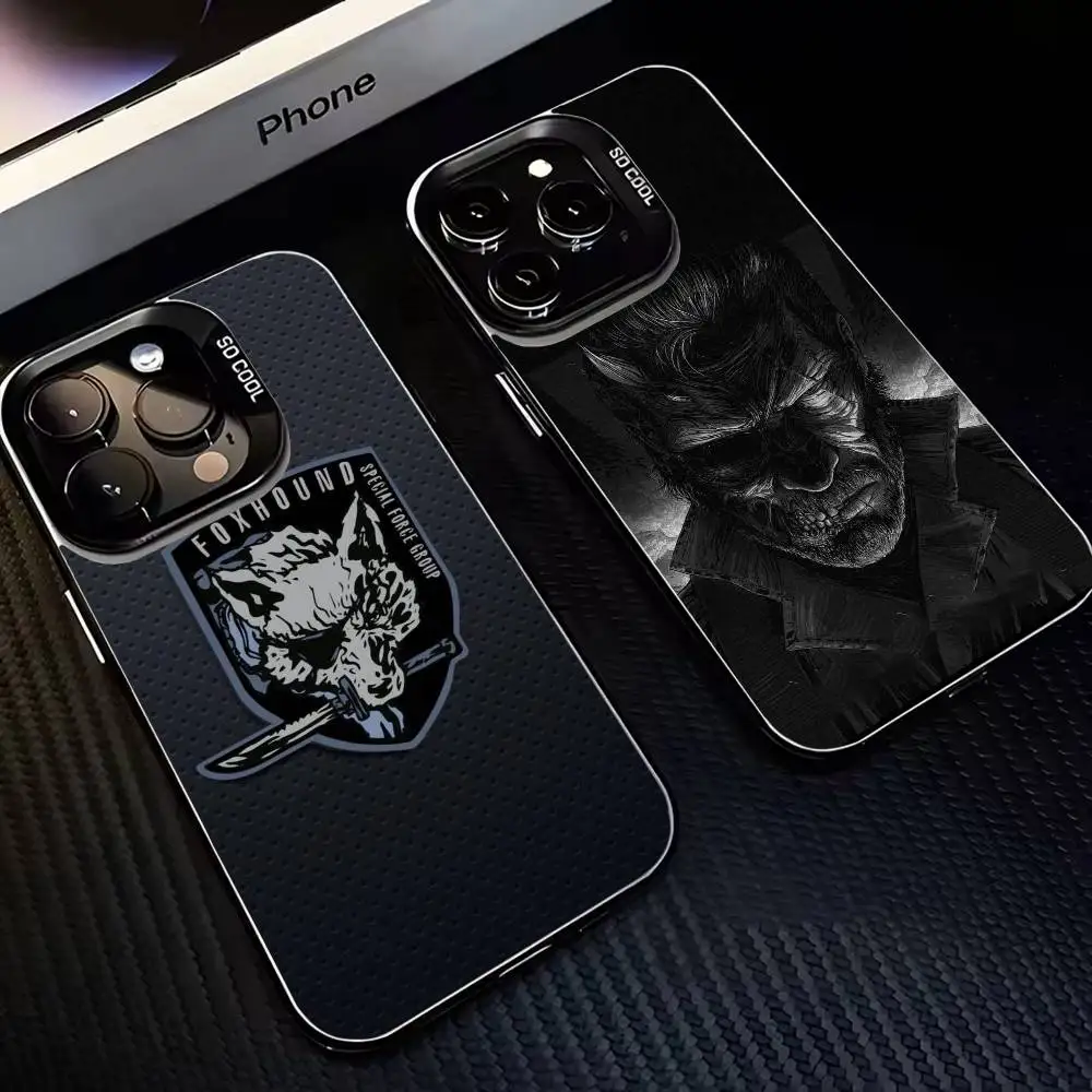

M-Metal Gear Solid Hot Game Phone Case For iPhone 16,15,14,13,12,11,Mini,Pro,MAX Black Matte Shockproof Cover