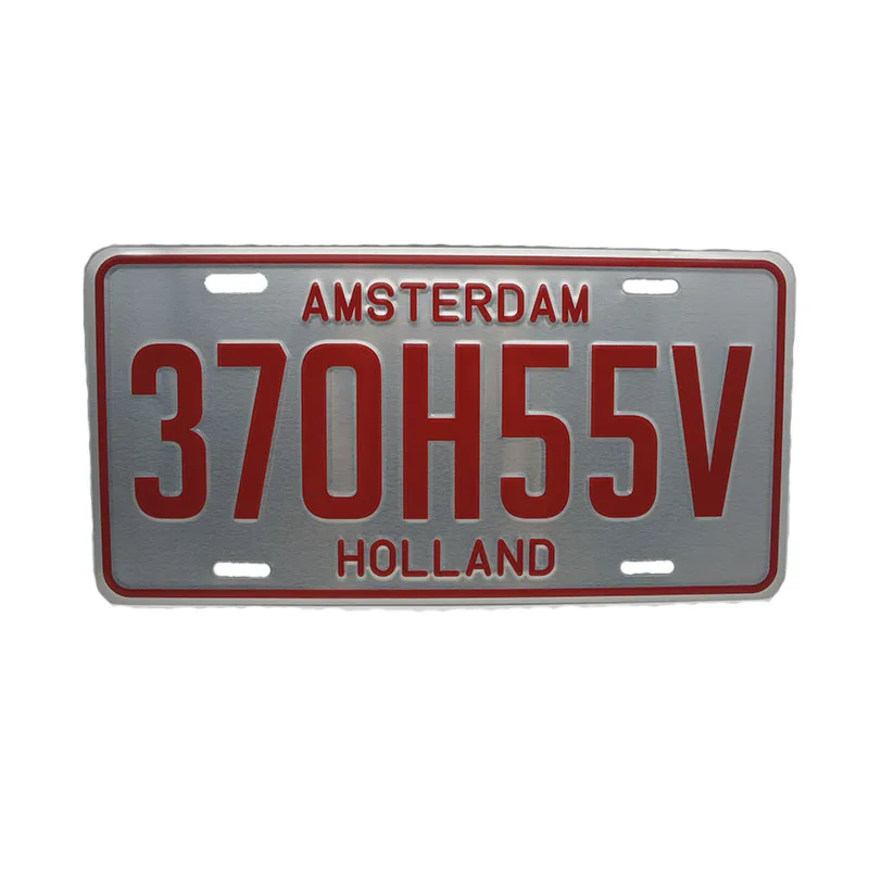 10 0.Zhang.Custom.Custom design motorcycle aluminum embossed license plates