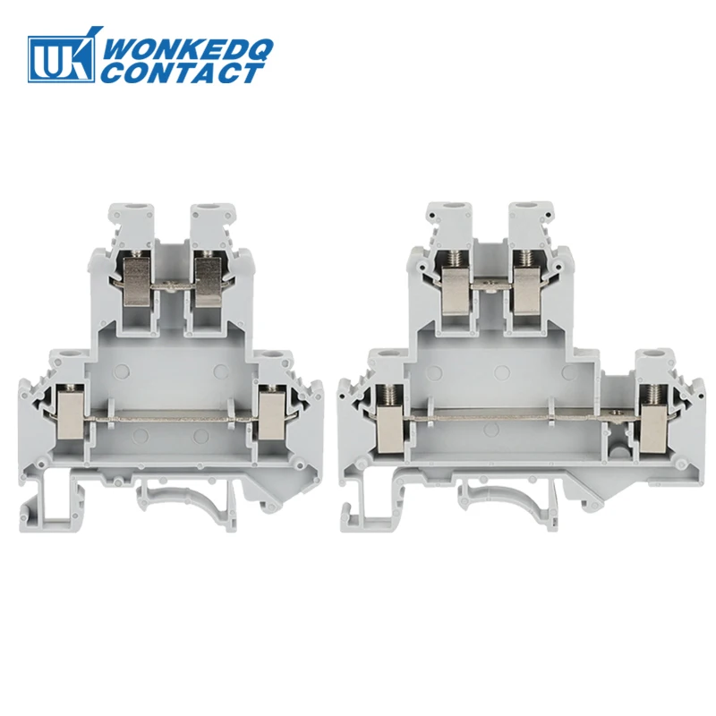 10szt UKK/UKKB 5 Dwuwarstwowa listwa zaciskowa 2 warstwy 0,2 - 4 mm² Wtyczka Przewód Elektryczny Złącze śrubowe Szyna DIN Termin UKK5 UKKB5