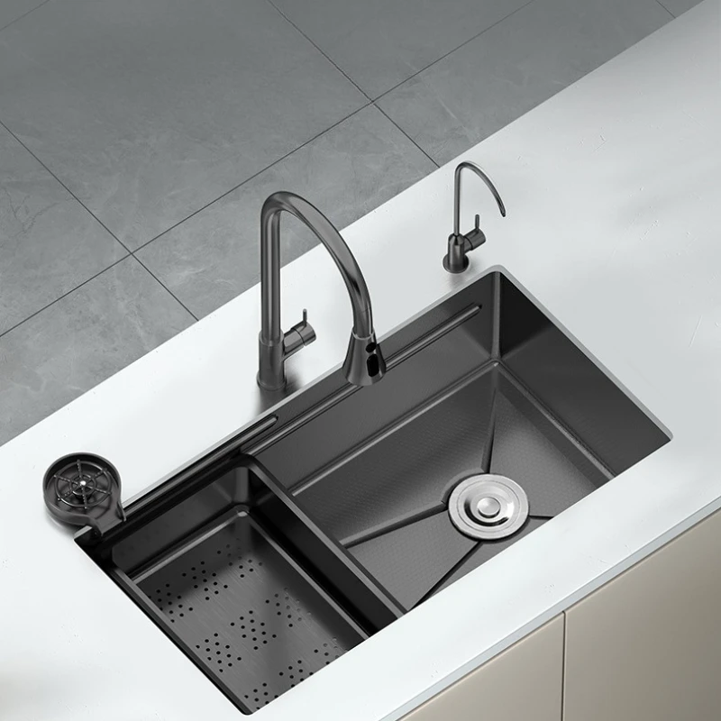 Kitchen Sink Large Single Slot Honeycomb Nano