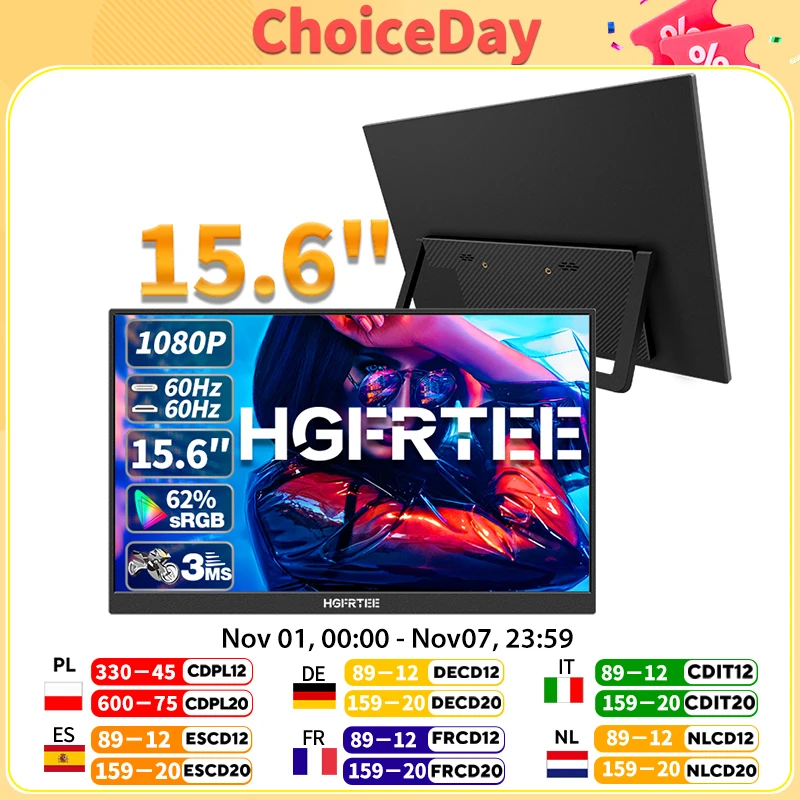 Hgfrtee 15.6Inch Po… - image