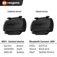 Magene Speed Cadence Sensor ANT Bluetooth Computer Speedmeter Dual Sensor Bike Accessories Compatible with Wahoo Onelap Zwift