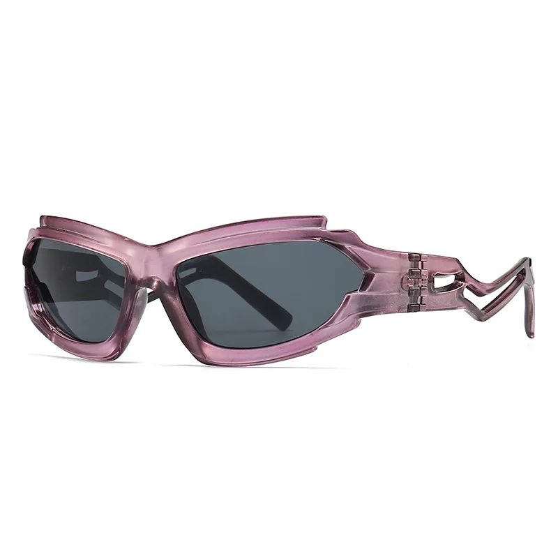 Neue Vintage Unregelmäßigen Katze Auge Frauen Luxus Sonnenbrille Mode Marke Designer Hohl Beine Mode Männer Shades UV400 Sonnenbrille – Detail 5