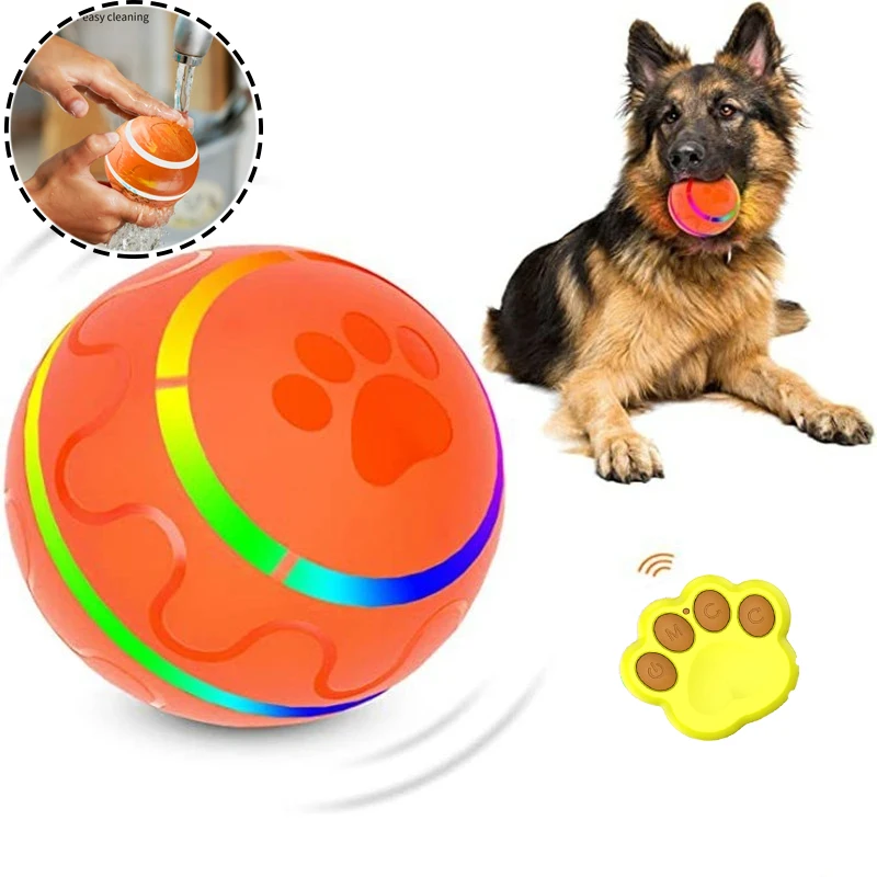 Intelligent Automatic Moving Ball With Remote Control Can Automatically Roll Bouncing Dog Ball Training Pet Supplies