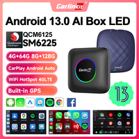 2024 CarlinKit CarPlay AI Box Android 13.0 SM6225 QCM6125 Android Auto Wireless CarPlay Adapter 2.4+5GGPS 64G 128G FOTA Upgrade